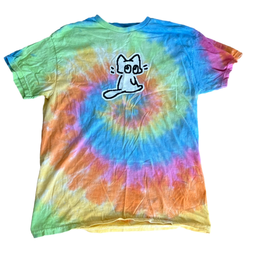 Color tone Women’s Tie-Dye Cat Graphic T-Shirt